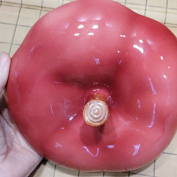 Otagiri 1984 large vintage apple cookie jar - Picture 10 of 16